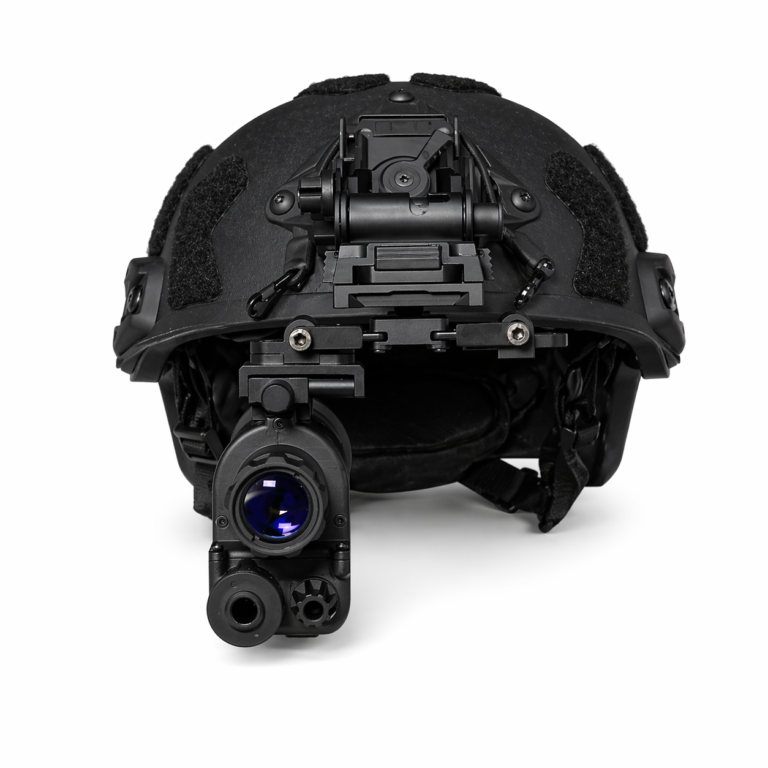 UVQ G14 digital night vision monocular demo kit mounted on helmet