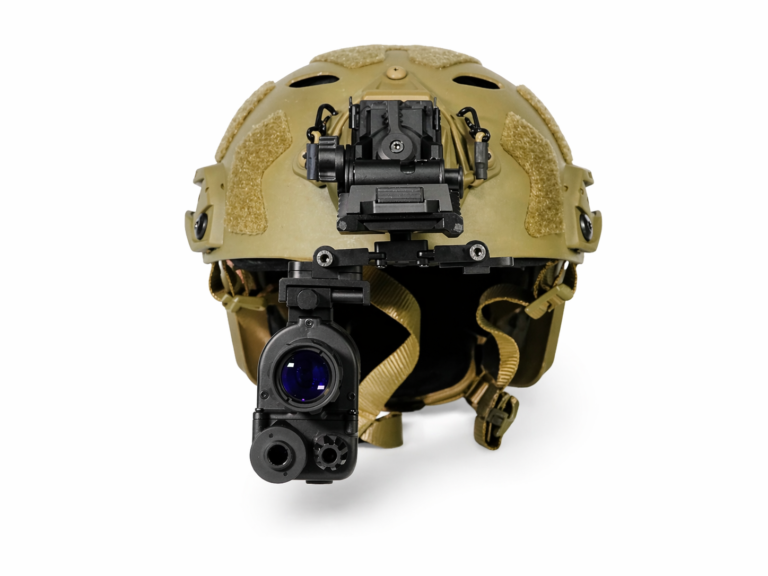 UVQ G14 complete digital night vision monocular kit mounted on helmet