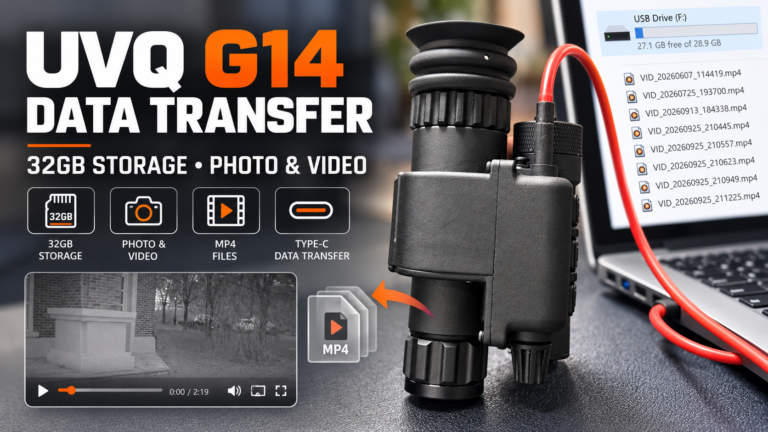 UVQ G14 data transfer with 32GB photo and video storage