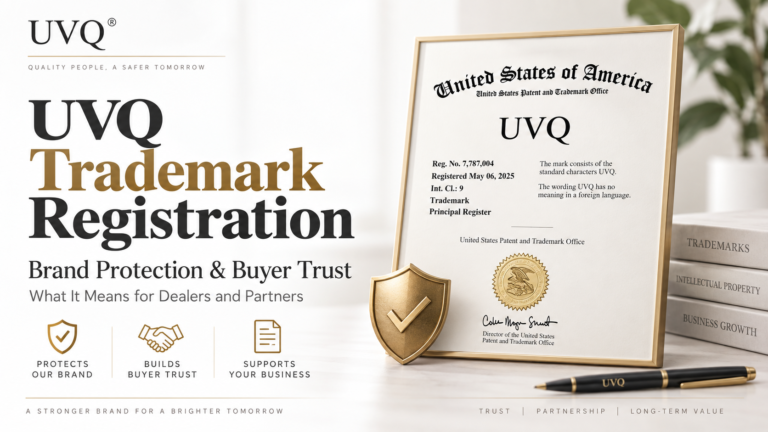 UVQ US trademark registration and brand protection