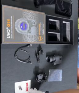 UVQ G14 full kit with monocular helmet mount cable and accessories