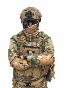 UVQ G14 helmet-mounted digital night vision side view