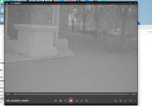 UVQ G14 recorded low-light video playing on a computer