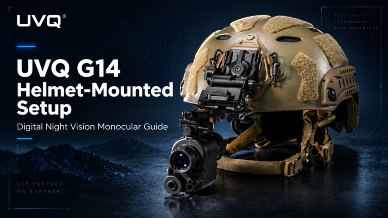 UVQ G14 helmet-mounted digital night vision setup
