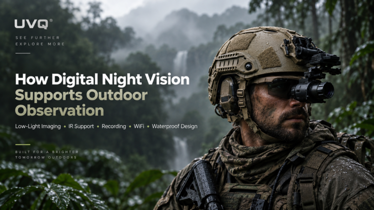 Digital night vision for outdoor observation in low-light forest conditions