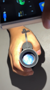 UVQ G14 digital night vision exposed directly to a strong flashlight