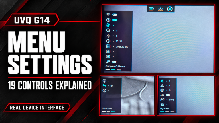 UVQ G14 menu settings with 19 controls explained