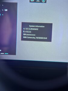 UVQ G14 system information menu