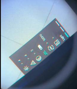 UVQ G14 menu showing manual IR control switched off