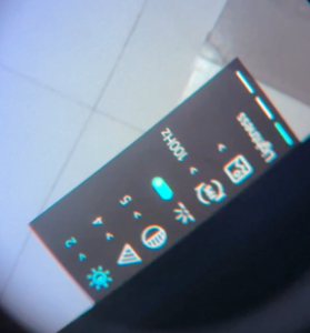 UVQ G14 menu showing manual IR control switched on